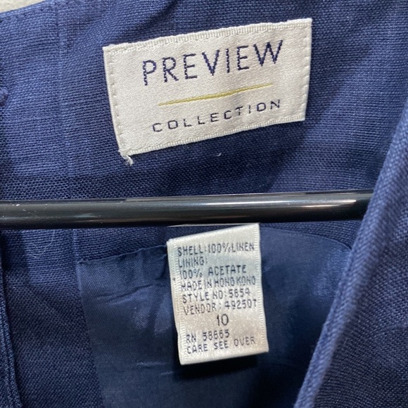 Vintage‎ preview Collection 100% linen maxi dress - Picture 6 of 8